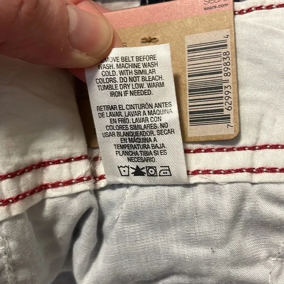 Host Pick! NWT Men’s Roebuck & Company Navy and White Plsid Shorts SZ 38 - Picture 9 of 9